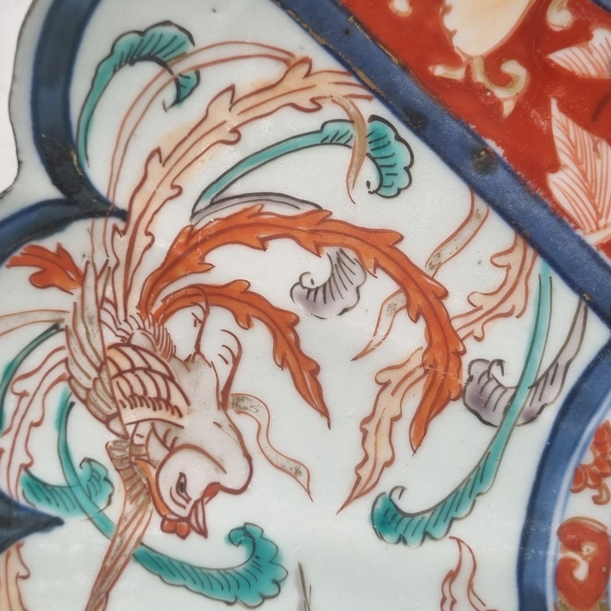 PLAT EN PORCELAINE  JAPON IMARI ARITA FIN XIXe-photo-3