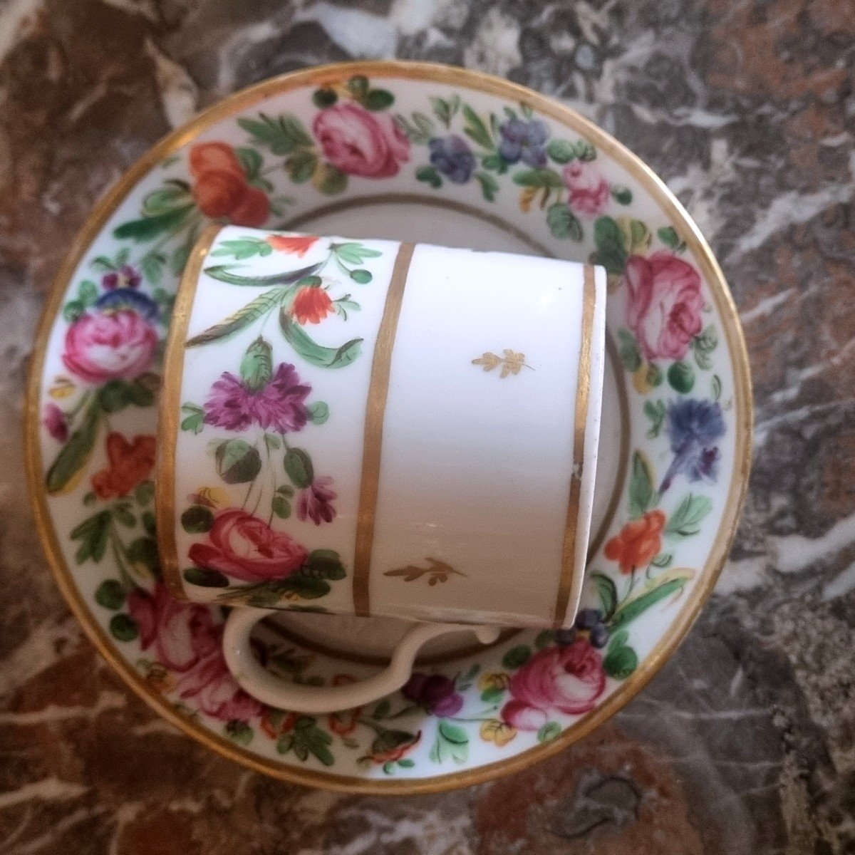 TASSE LITRON PORCELAINE DE PARIS ÉPOQUE XVIIIe LOUIS XVI-photo-4