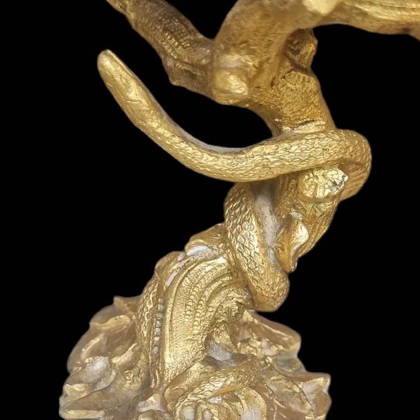Pair Of Gilt Bronze Tridacne Pocket Trays Napoleon III Period Cassolettes-photo-3