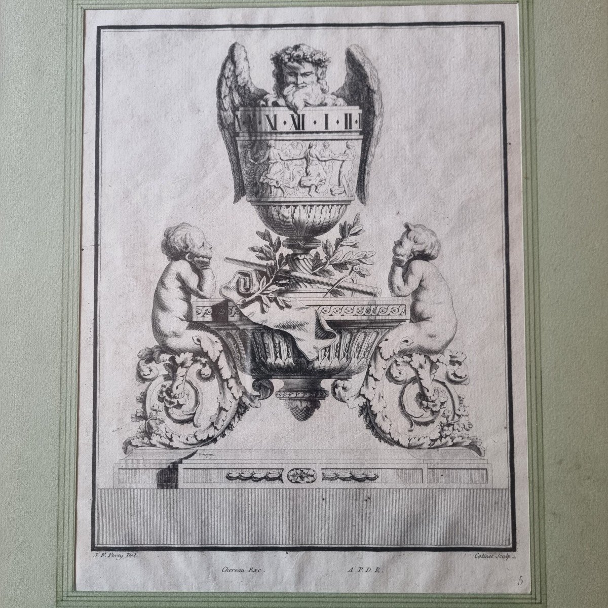 SUITE DE 4 GRAVURES PENDULES PENDULE ÉPOQUE XVIIIe LOUIS XVI-photo-4