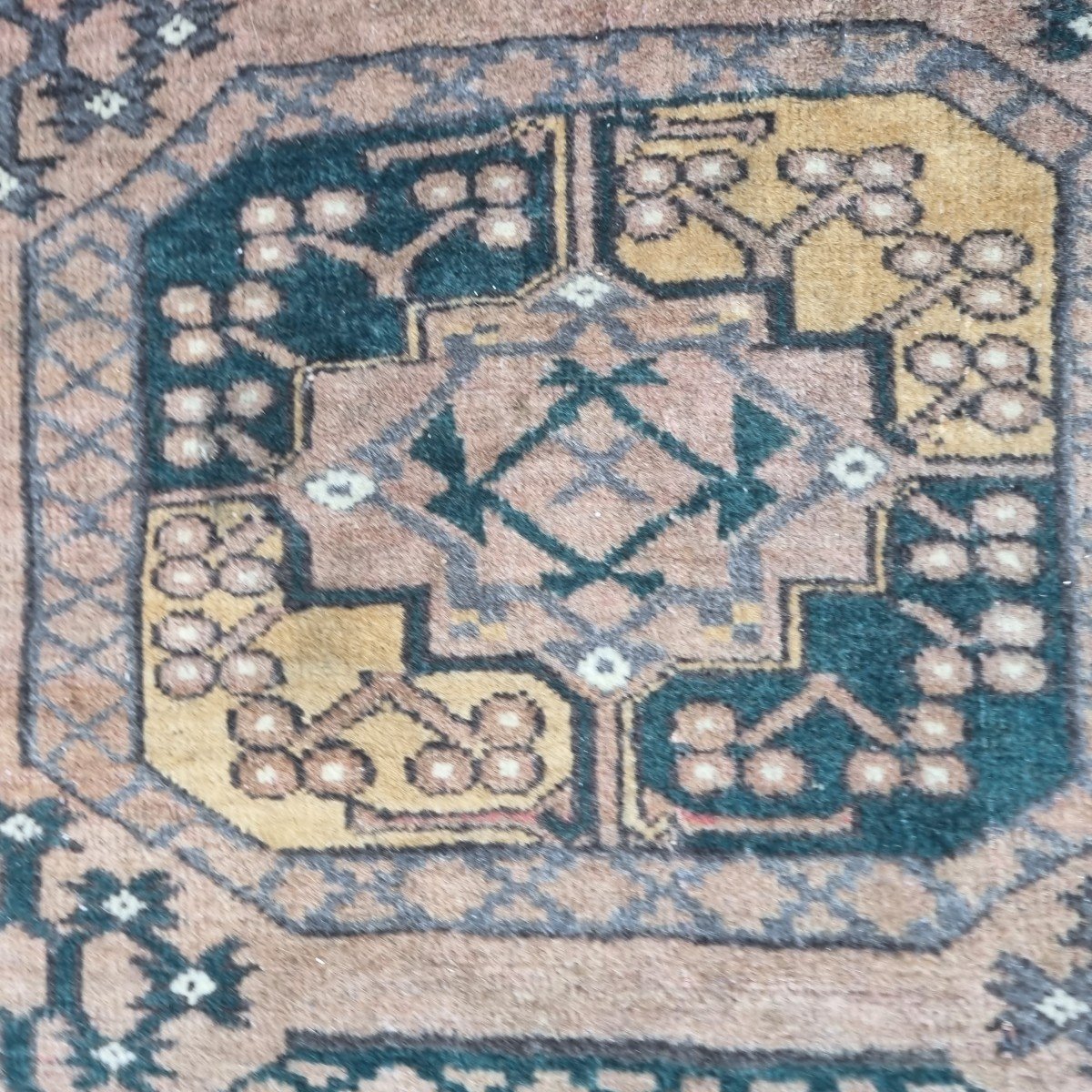 TAPIS BOUKHARA TURKMENE 250 X 160 CM FAIT MAIN D ORIENT-photo-2