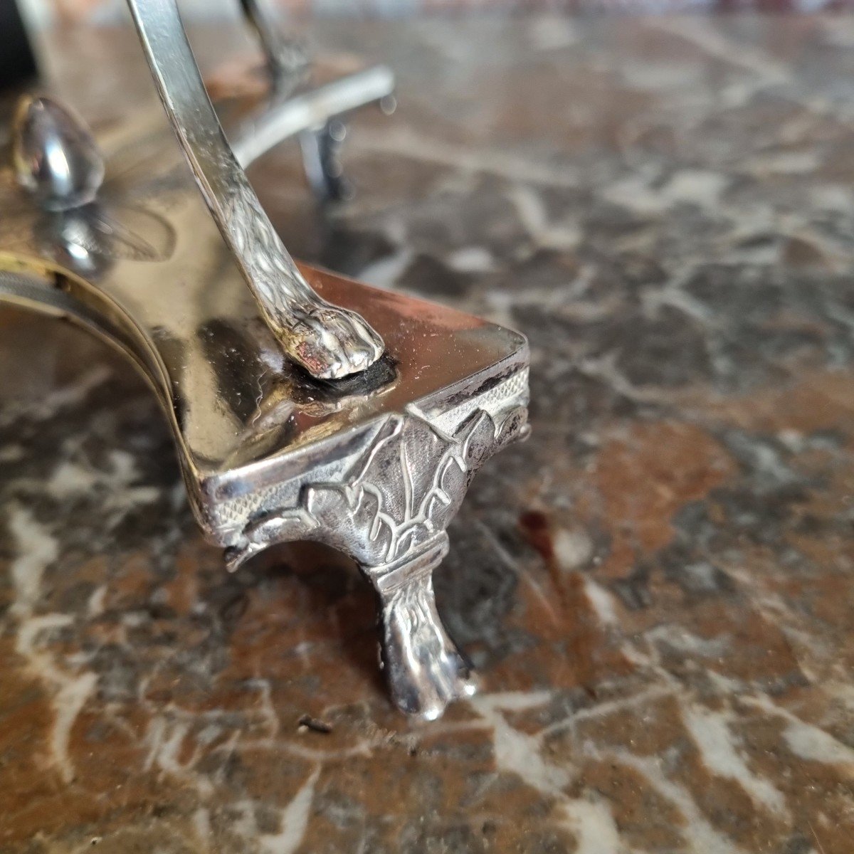 CONFITURIER EN ARGENT MASSIF 1ER COQ ÉPOQUE DIRECTOIRE EMPIRE XVIIIe XIXe-photo-7