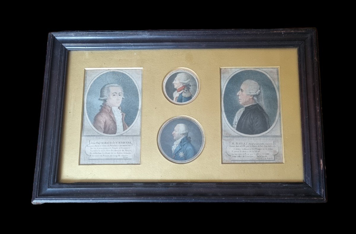 French Revolution / Freemasonry / La Fayette Philippe-egalité Bailly Engraving Engraving-photo-4