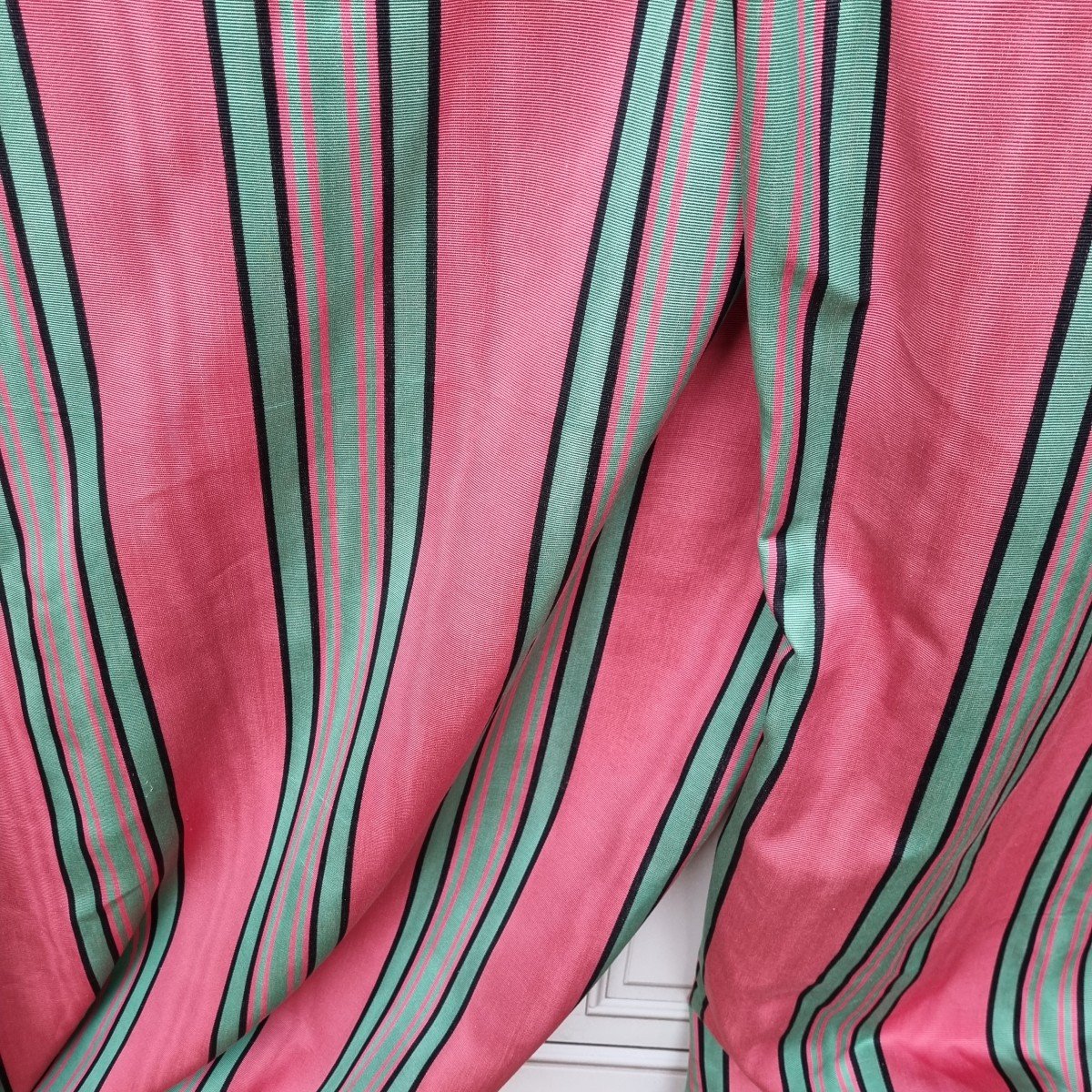 Pair Of Pierre Frey Curtains With Tie-backs-photo-3