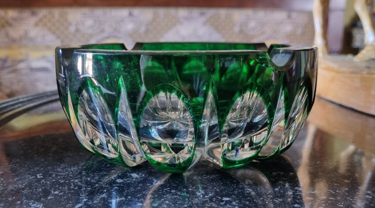 Saint Louis Ambassade Overlay Crystal Ashtray-photo-1