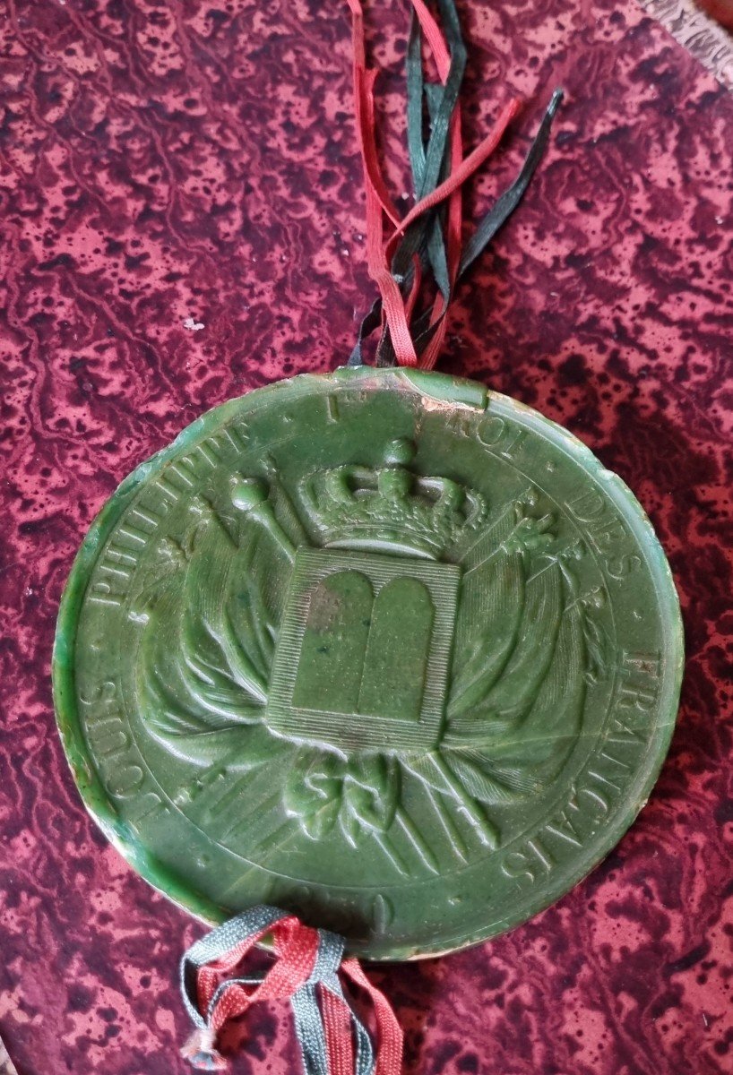Wax Stamp Seal / Louis Philippe / Great Seal Of France / Orleanist Royalist Souvenir-photo-2