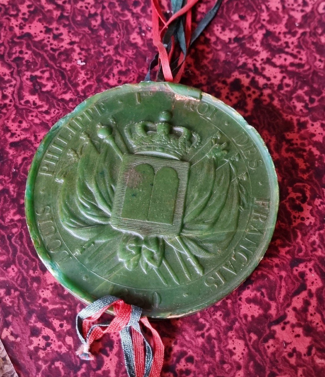 Wax Stamp Seal / Louis Philippe / Great Seal Of France / Orleanist Royalist Souvenir-photo-4