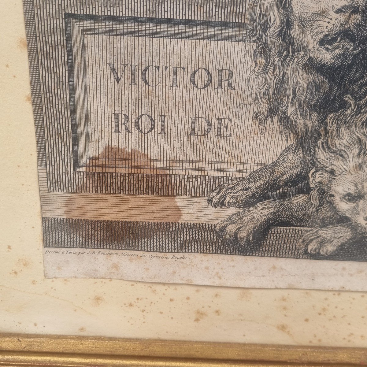 Victor Améðée III King Of Sardinia Engraving Late 18th Royal Italy-photo-1
