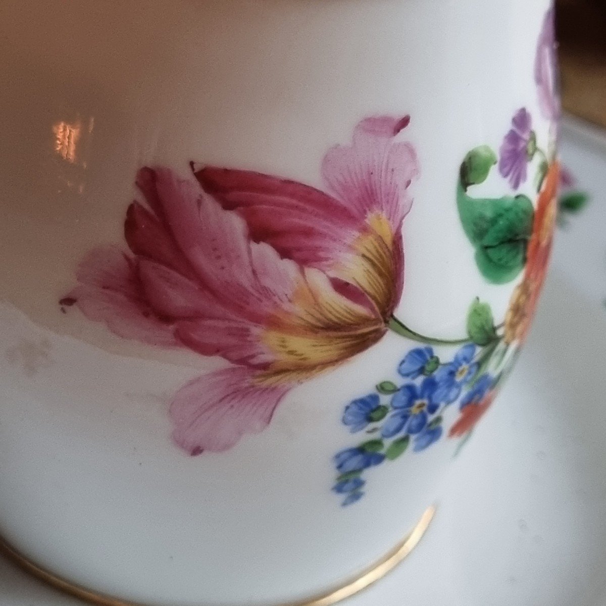 PORCELAINE DE MEISSEN MOUTARDIER ÉPOQUE XIXe-photo-1