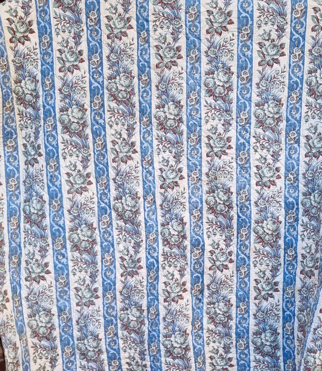 COUVERTURE PIQUÉE BOUTIS PROVENCE LANGUEDOC BOUTIS ÉPOQUE NAPOLÉON  III 