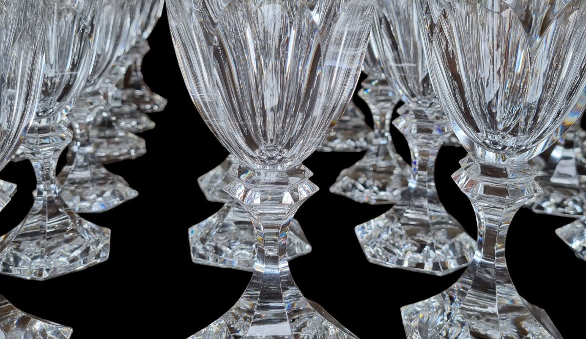 Glass Service Cristallerie De Saint Louis Model Chambord Saint-louis 35 Pieces -photo-4