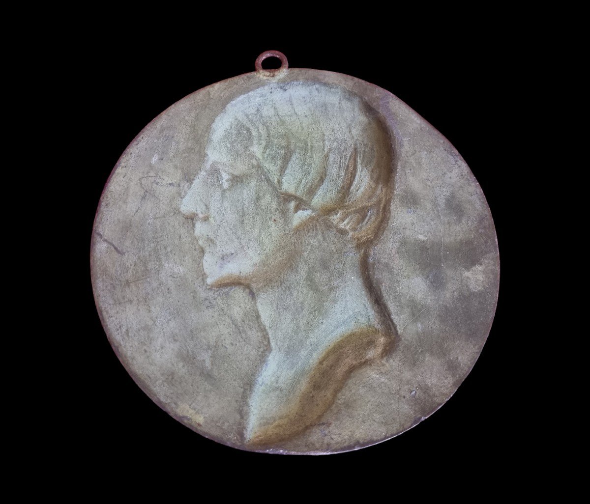 Bronze Profile Of The Count Of Chambord Duc Of Bordeaux Royal Souvenir-photo-4