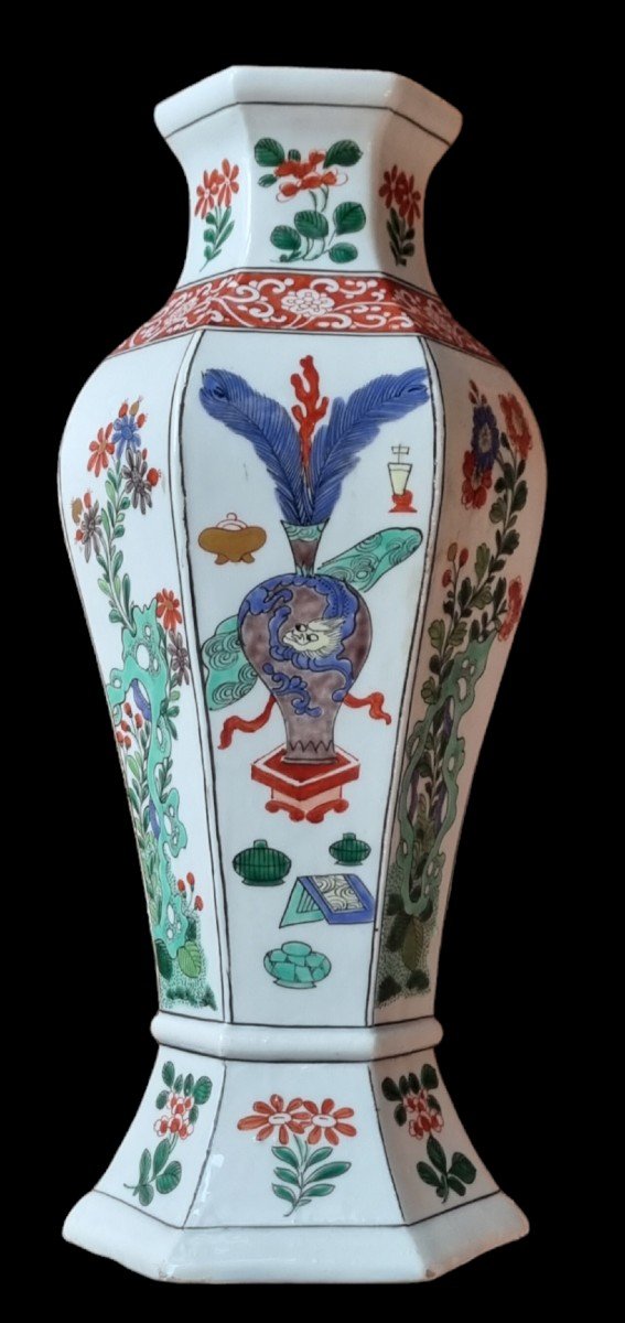 Samson Pair Of Porcelain Vases / Kianlong China -photo-4