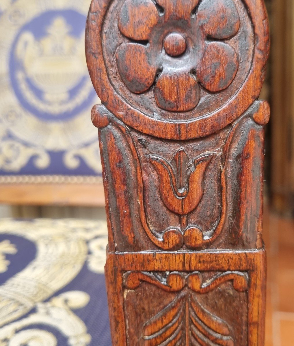 PAIRE DE FAUTEUILS D'APPARAT D'ÉPOQUE CONSULAT EN ACAJOU / EMPIRE -photo-2