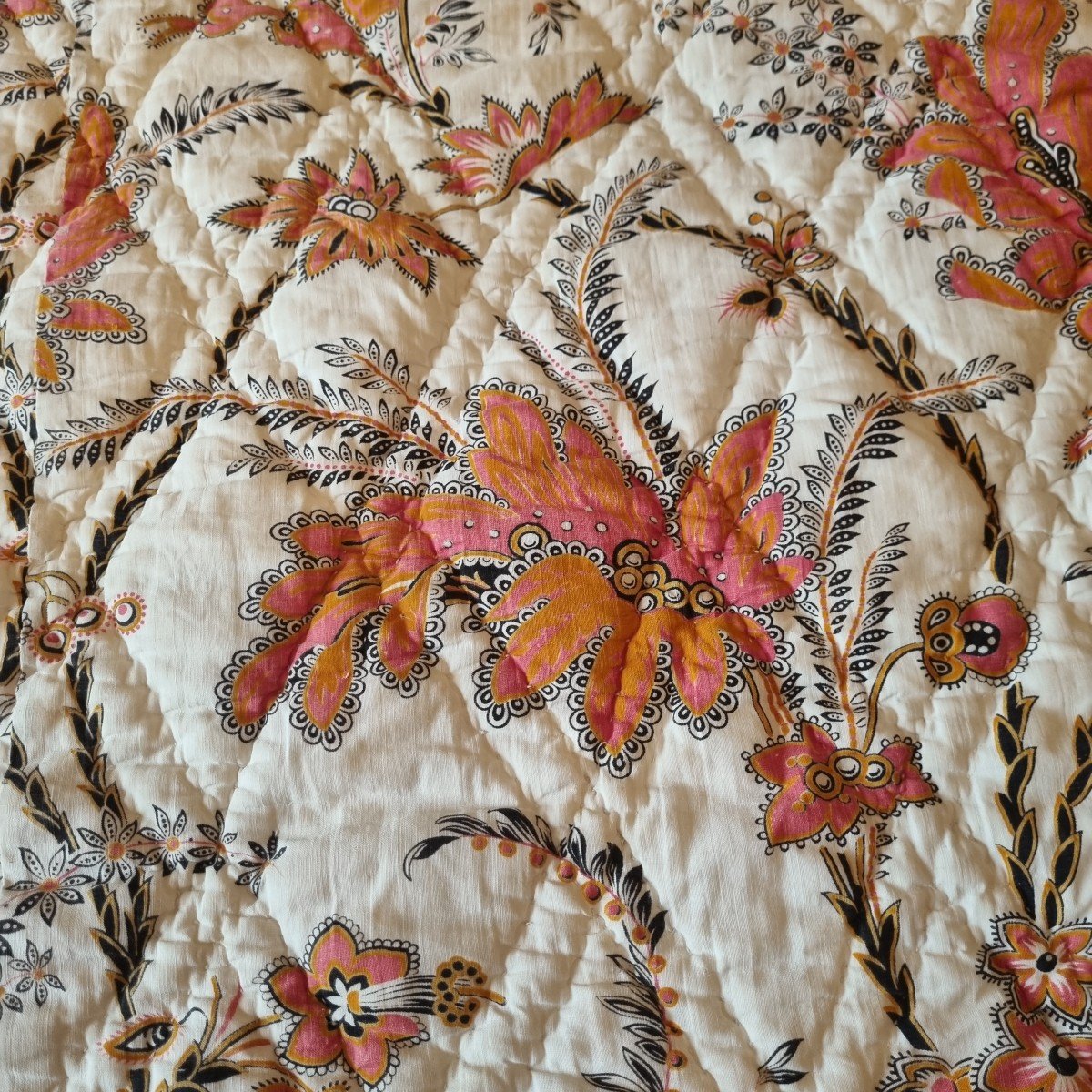 Large Boutis Quick Blanket Provence Languedoc Boutis Napoleon III Period -photo-4