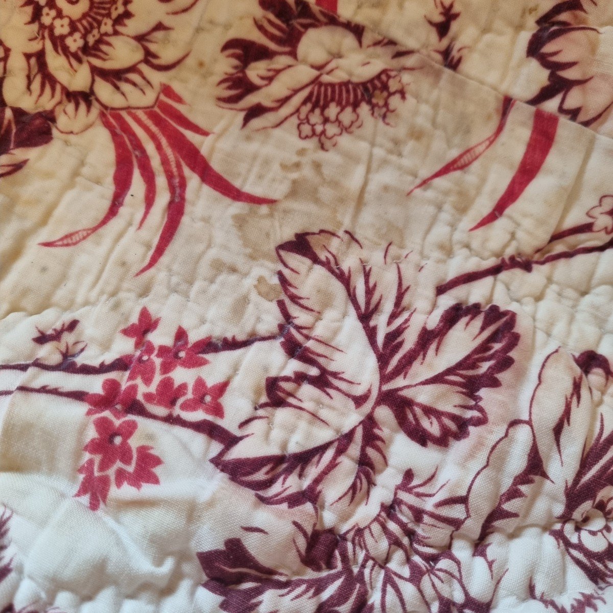 Large Boutis Quick Blanket Provence Languedoc Boutis Napoleon III Period -photo-1