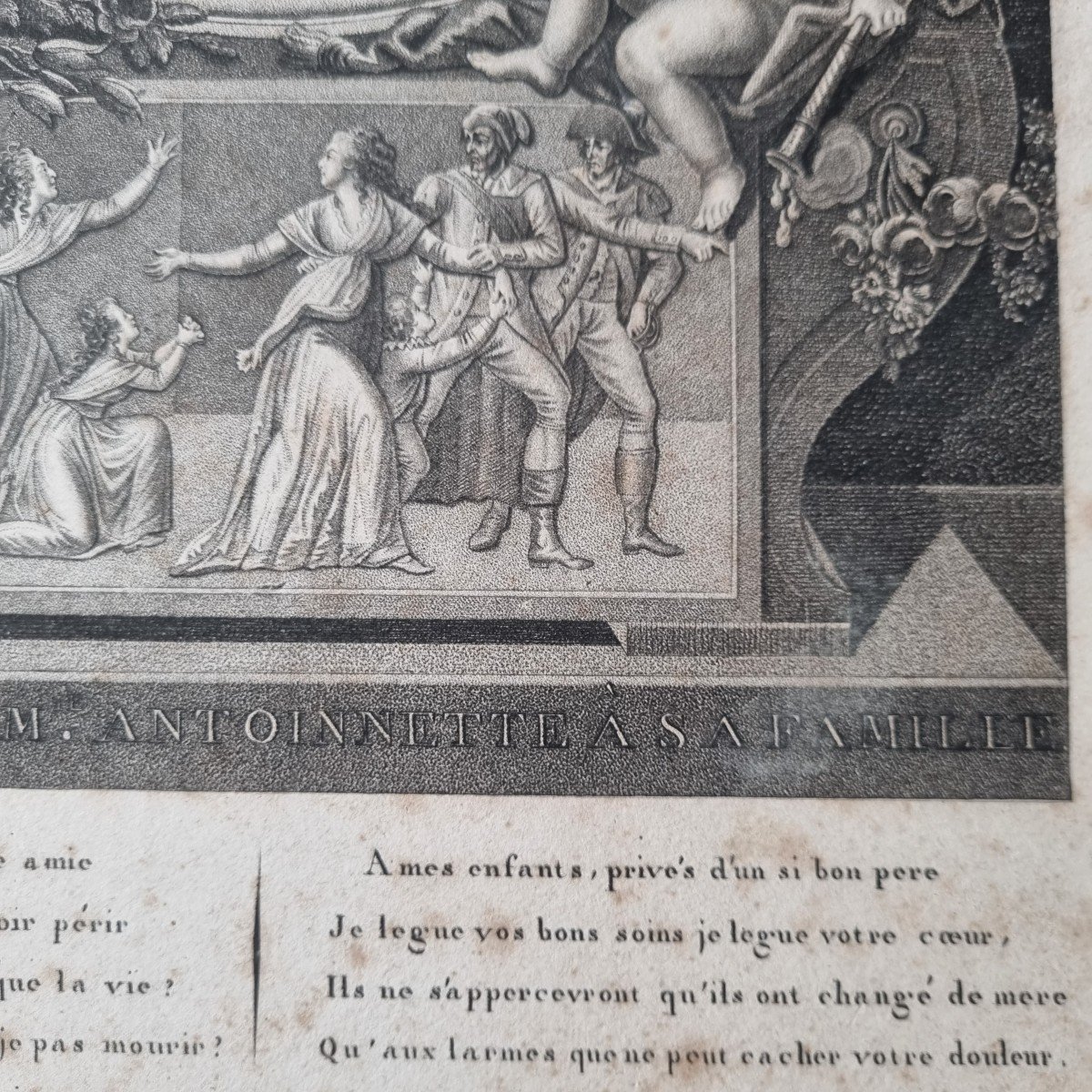 LOUIS XVI MARIE ANTOINETTE LES,ADIEUX RARES GRAVURES FIN XVIII DEBUT XIXe SOUVENIR ROYALISTES-photo-4