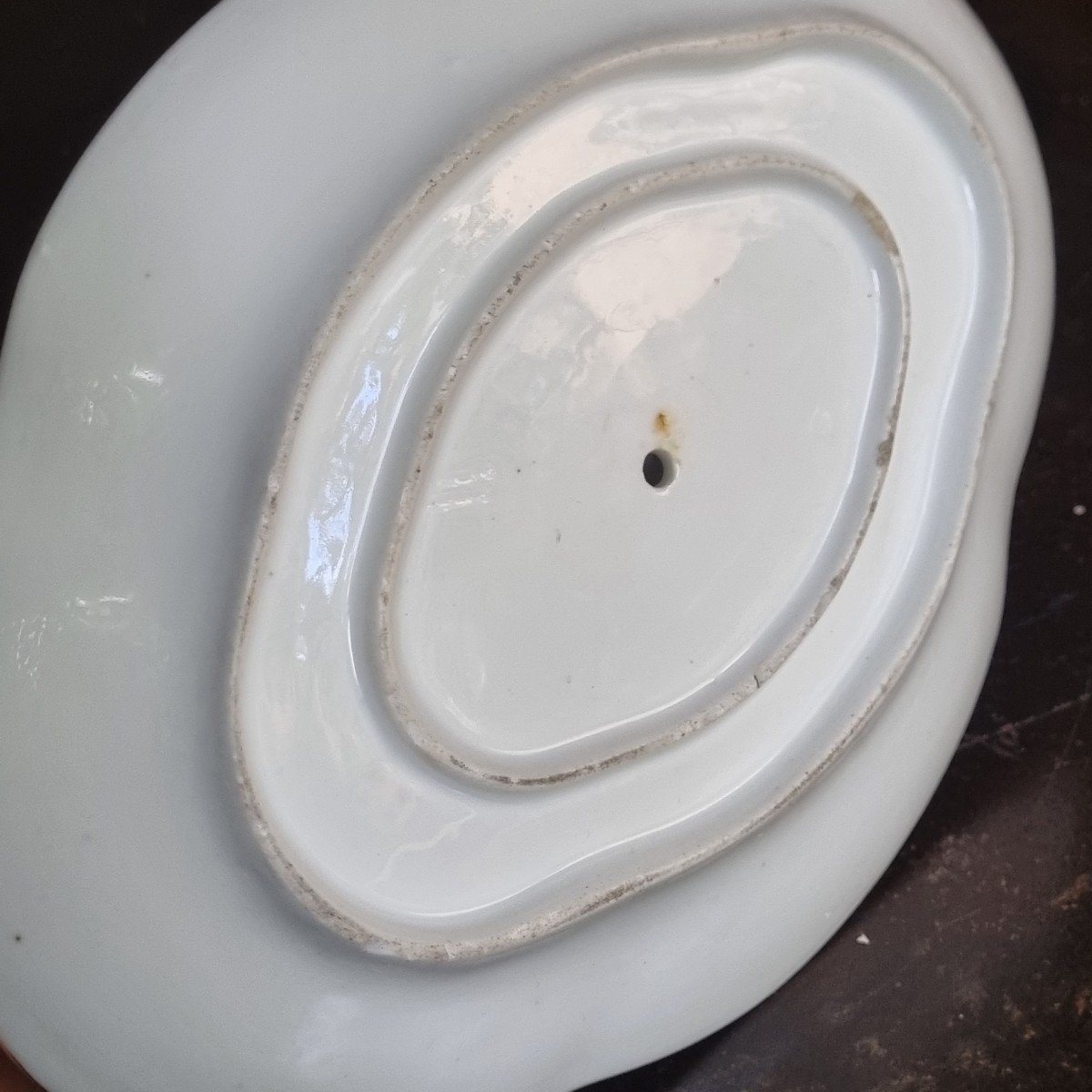 SUCRIER PORCELAINE DE PARIS PEINT A LA MAIN PARFAIT ETAT MILIEU XIXe-photo-1