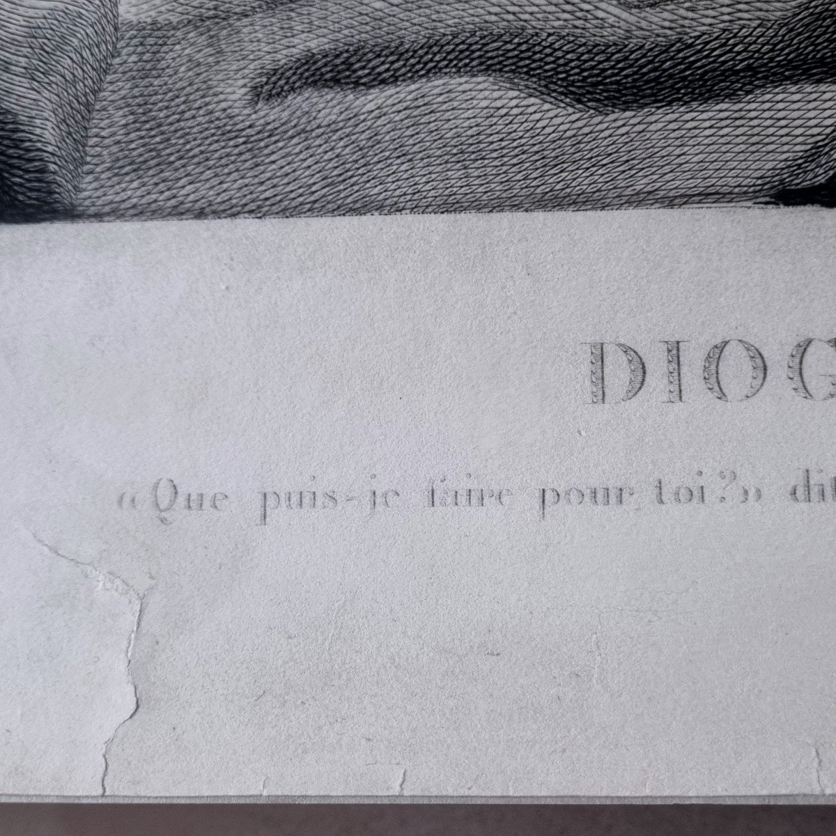 MAURO GANDOLFI - LA RENCONTRE DE DIOGENE ET ALEXANDRE GRANDE GRAVURE DE 1802-photo-7