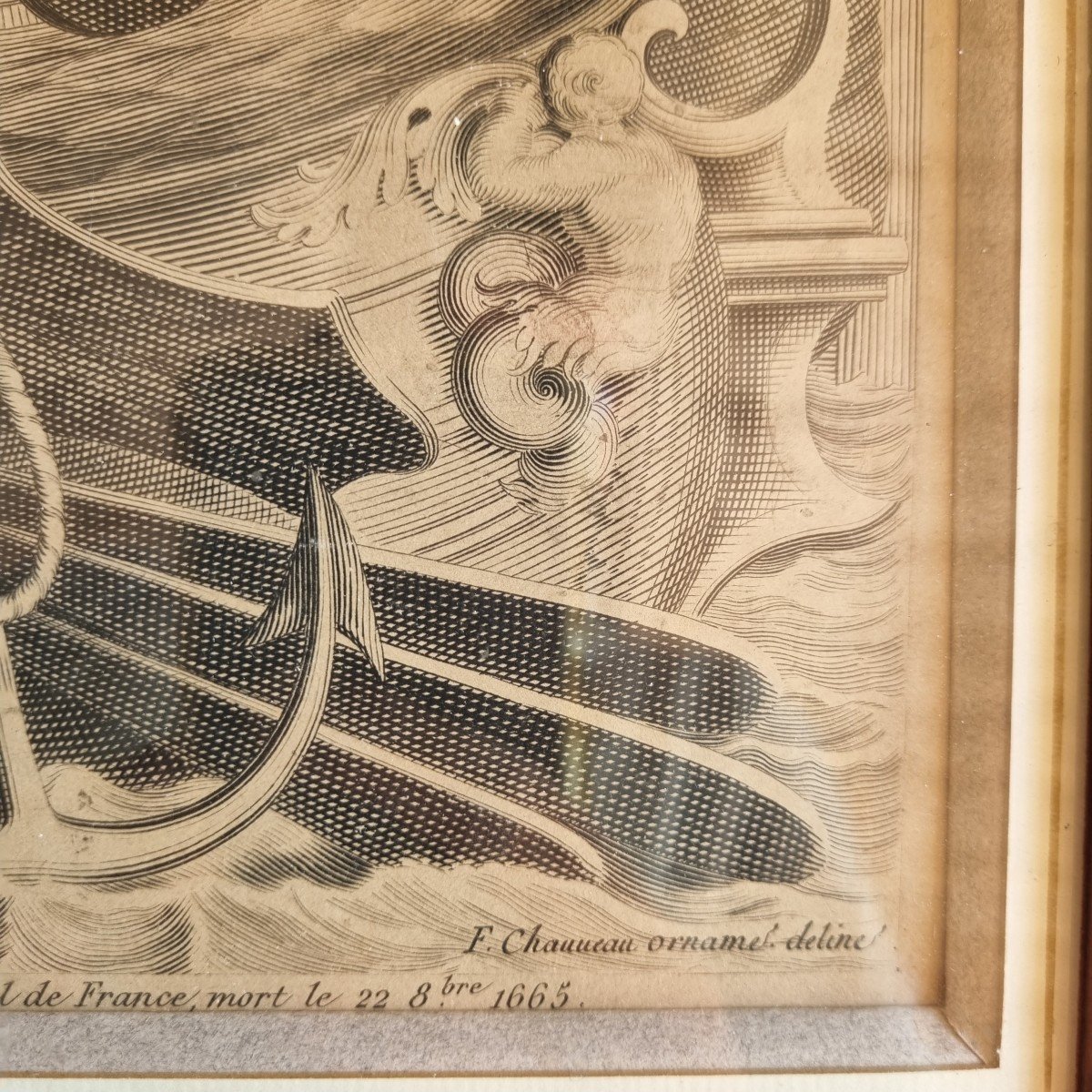 GRAVURE D'APRÈS MIGNARD - xviie - CESAR DE  BOURBON DUC DE VENDOME PORTRAIT-photo-1