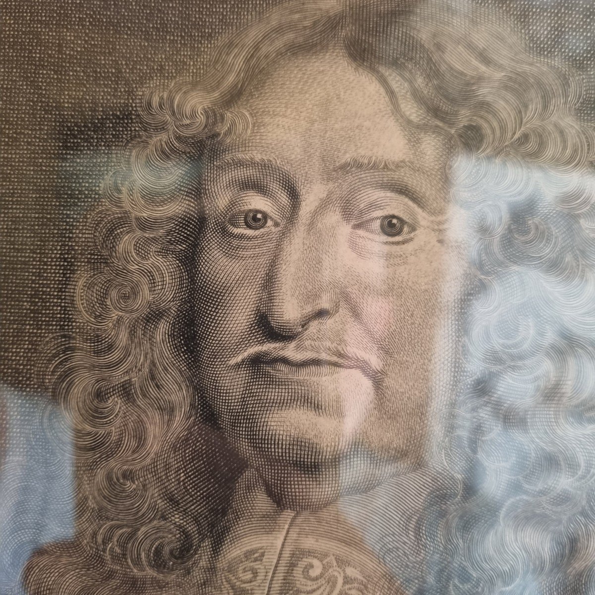 GRAVURE D'APRÈS MIGNARD - xviie - CESAR DE  BOURBON DUC DE VENDOME PORTRAIT-photo-5