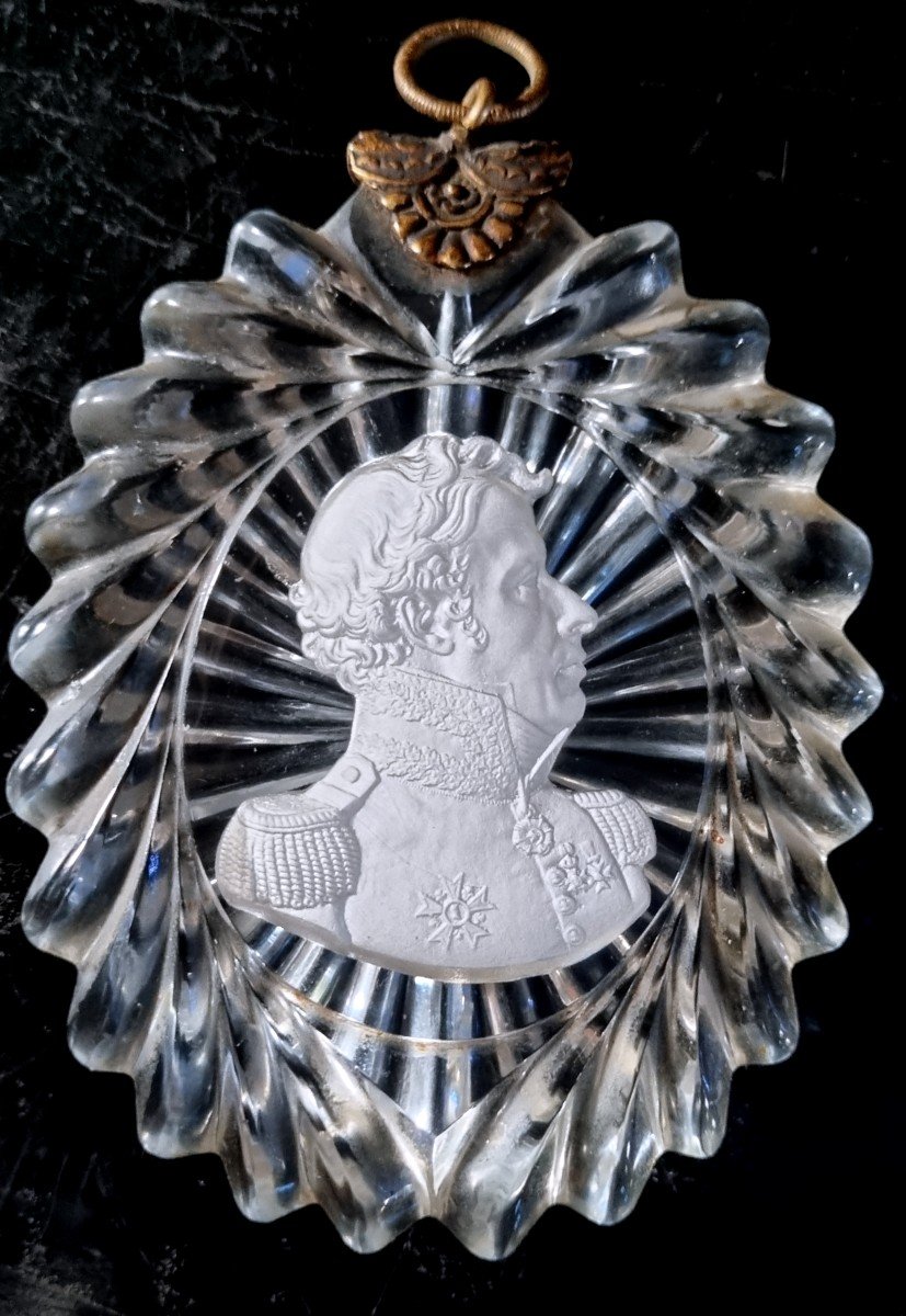General Foy Crystal-ceramic Charles X Period Cut Crystal Baccarat Sulfure