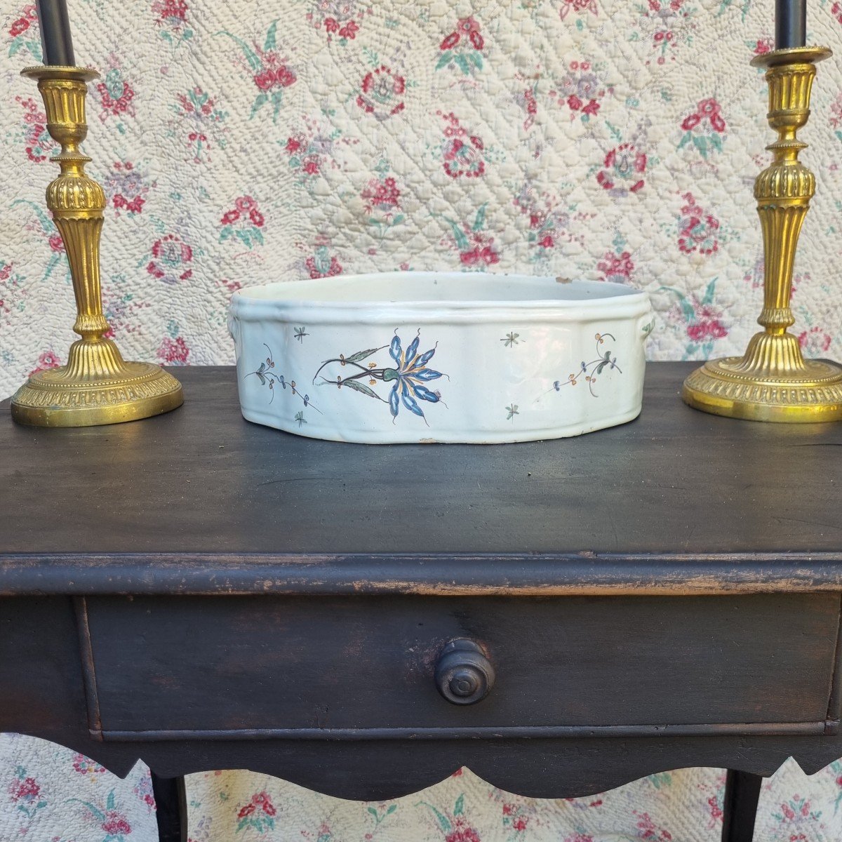 Small Louis XV Period Writing Table Or Side Table 18th Century In Blackened Wood-photo-6