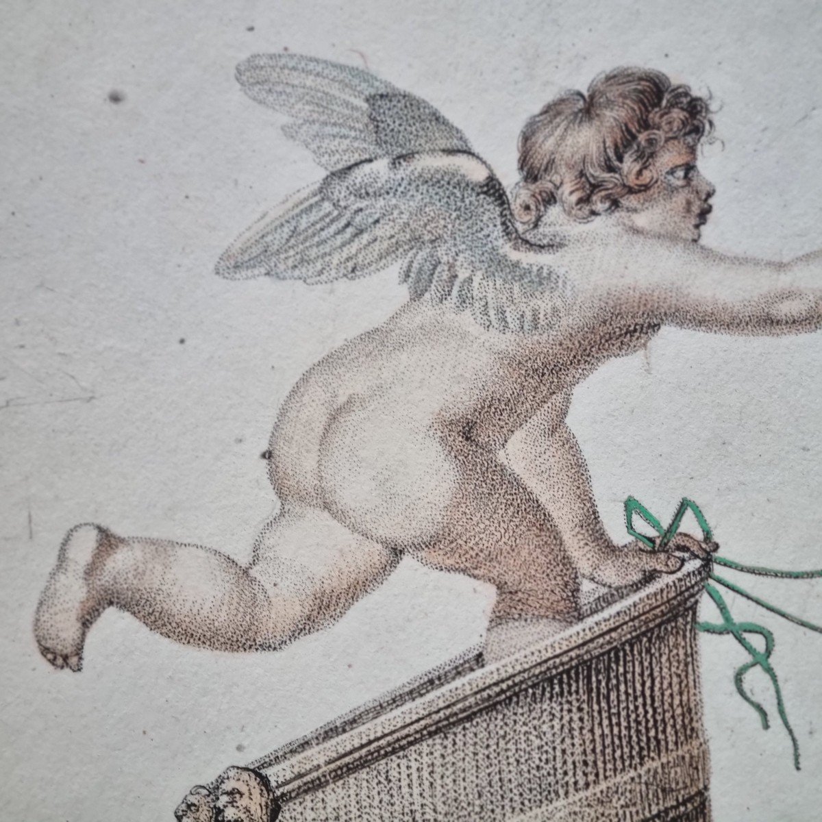 PAIRE DE GRAVURES VERS 1800 DIRECTOIRE CONSULAT A L'ANTIQUE POMPEI ERCULANUM-photo-5