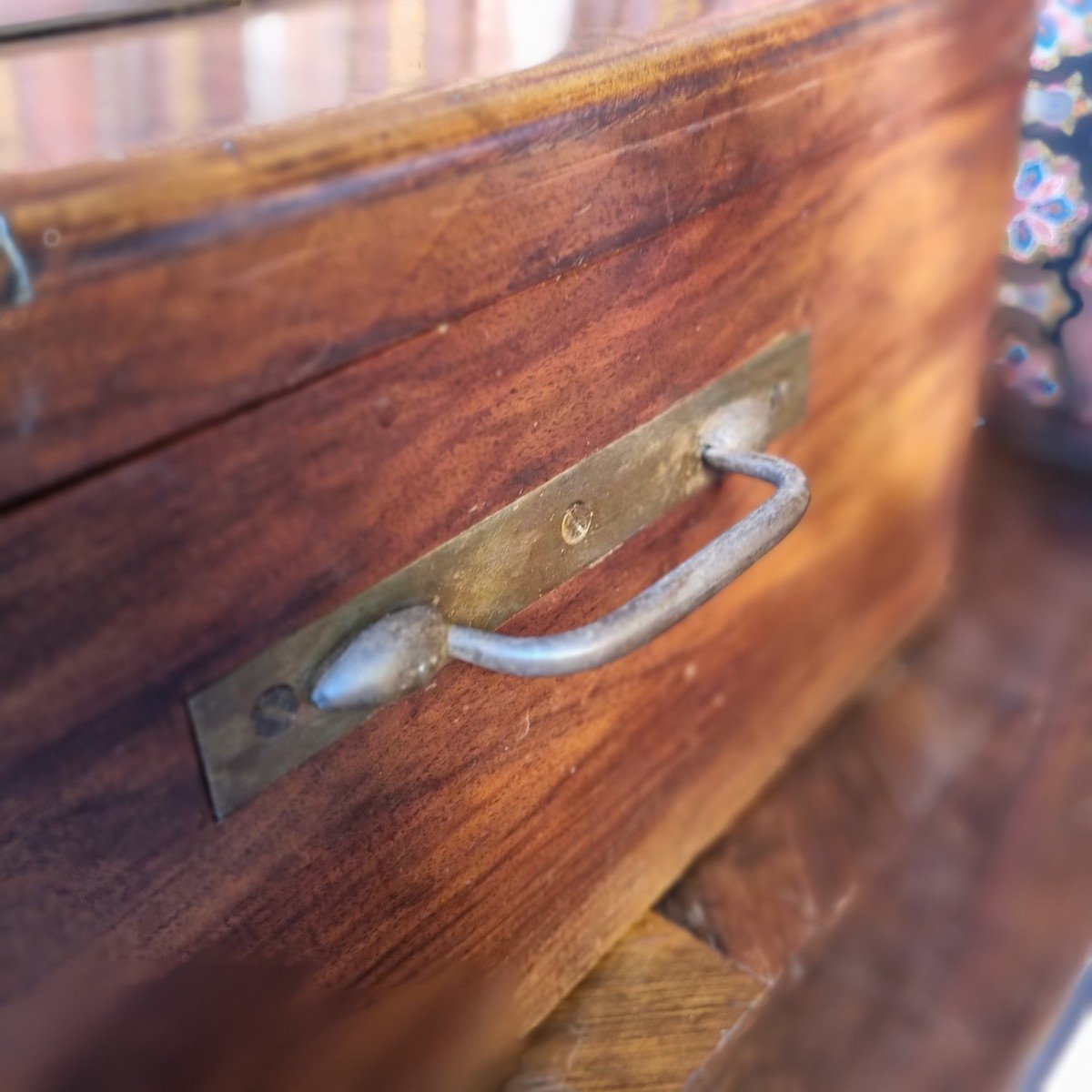 Camphor Wood Travel Trunk Wardrobes Comte d'Adhemar De Monteil Couronne-photo-3