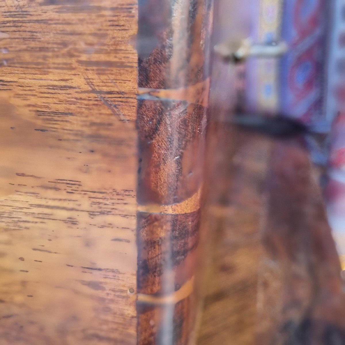 Camphor Wood Travel Trunk Wardrobes Comte d'Adhemar De Monteil Couronne-photo-4