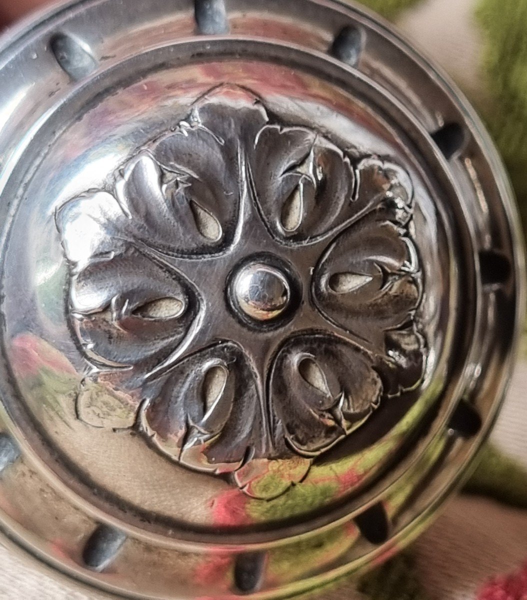 Emile Puiforcat Louis XVI Style Cut Crystal And Solid Silver Carafe For Wine And Water-photo-4