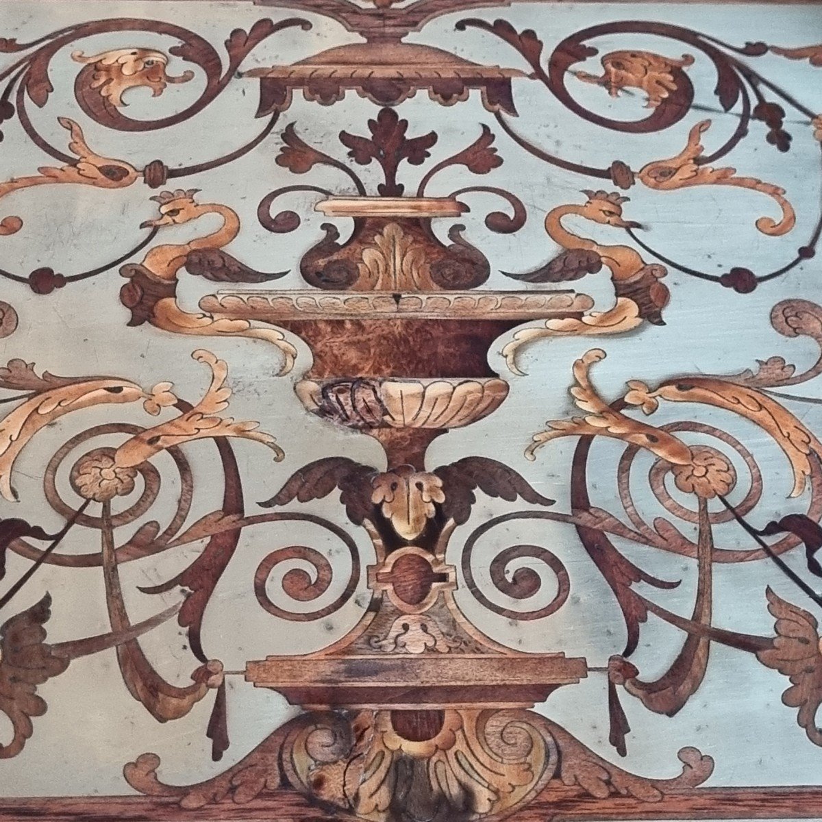 TABLE ÉPOQUE MILIEU XIXe NAPOLÉON III  LOUIS-PHILIPPE BOULLE A ÉCRIRE CONSOLE -photo-2