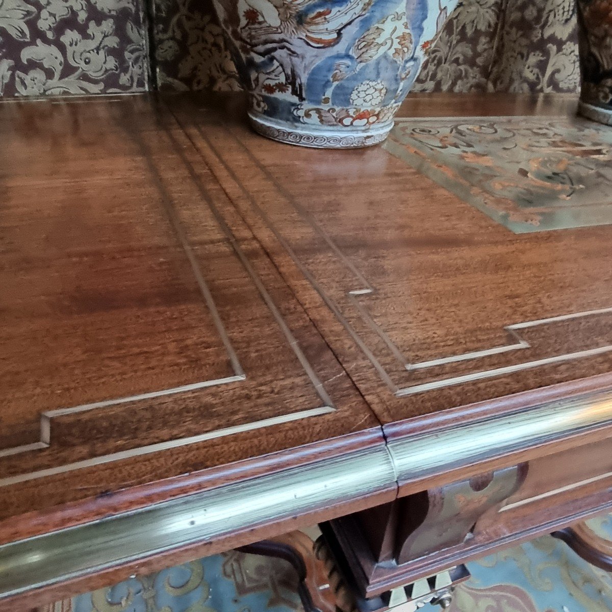 TABLE ÉPOQUE MILIEU XIXe NAPOLÉON III  LOUIS-PHILIPPE BOULLE A ÉCRIRE CONSOLE -photo-5
