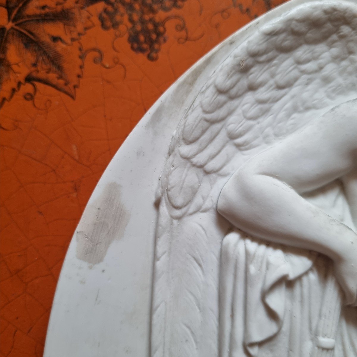 Bertel Thorvaldsen Bas Relief In Cookie Period XIX (after) Royal Angel Copenhagen-photo-3
