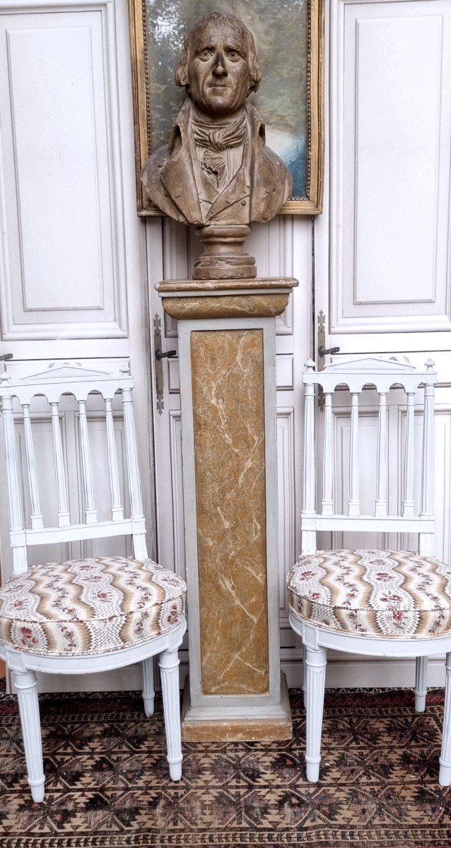 PAIRE DE CHAISES ÉPOQUE LOUIS XVI  XVIIIIe