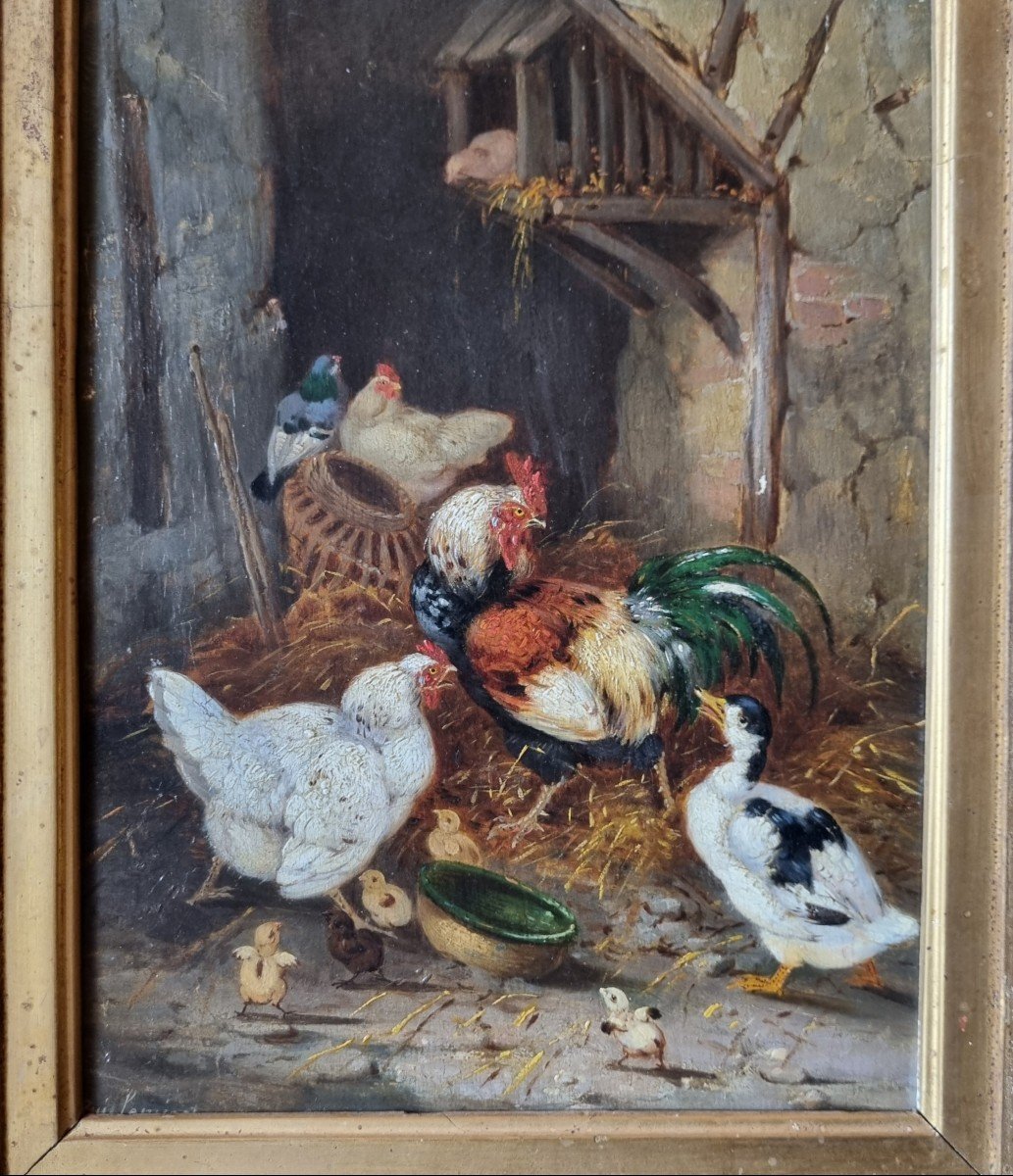 Claude Guilleminet The Farmyard Hen Cock Duck Pigeon.number 2