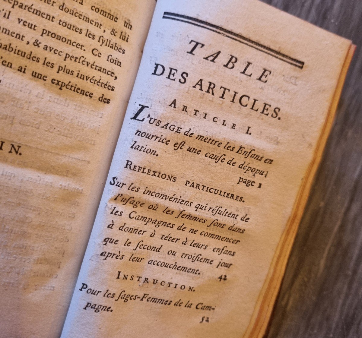 AVIS AUX MÈRES QUI VEULENT NOURRIR LEURS ENFANTS 1775 Livre ancien Education-photo-7