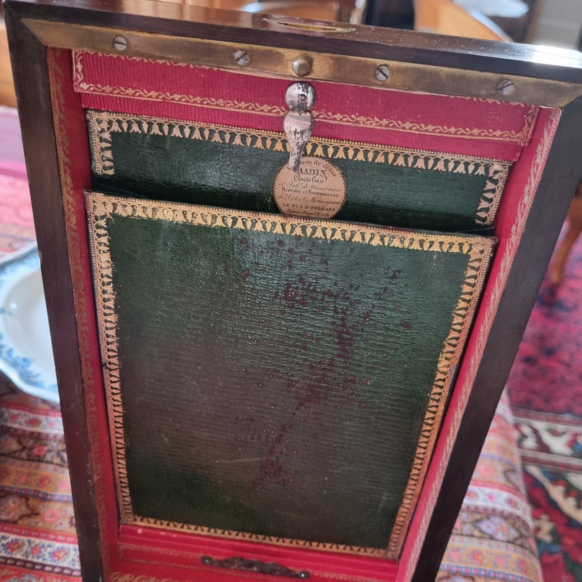 Travel Toiletry Bag Consulate Period Late 18th Century Royal Palace Militaria-photo-5