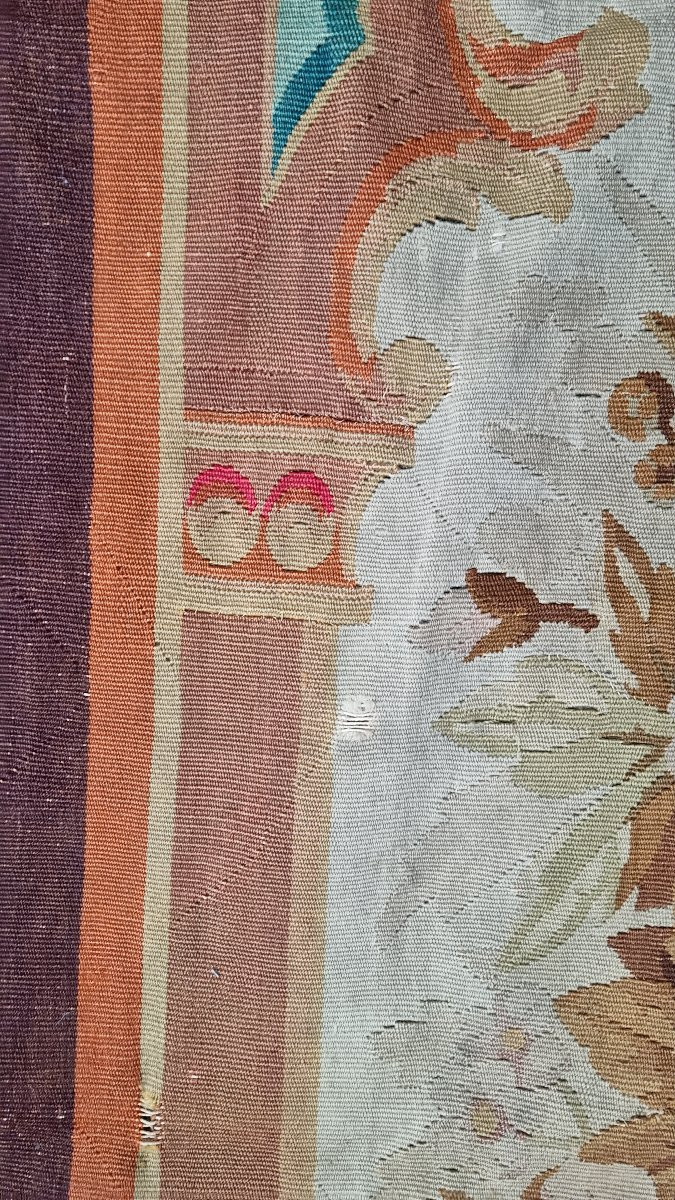 TAPIS AUBUSSON EPOQUE NAPOLÉON III  91 X 200 CM-photo-2