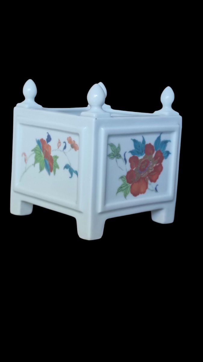 CAISSE À FLEURS CACHE POT PORCELAINE DE LIMOGES MAISON RAYNAUD-photo-3