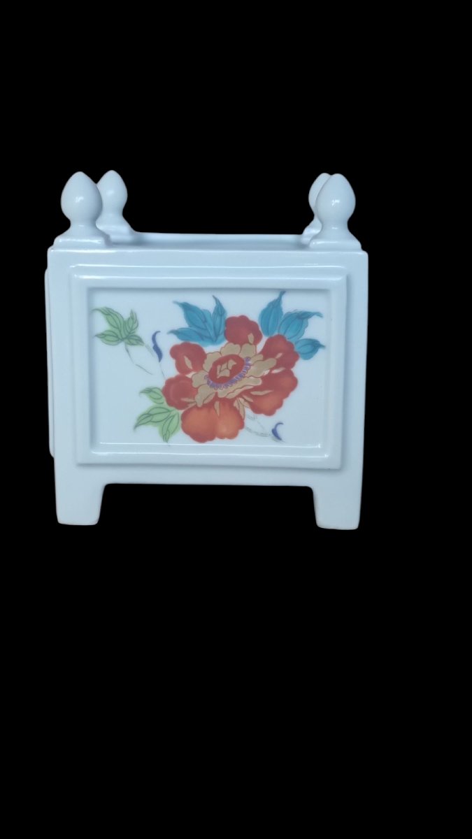 CAISSE À FLEURS CACHE POT PORCELAINE DE LIMOGES MAISON RAYNAUD-photo-4