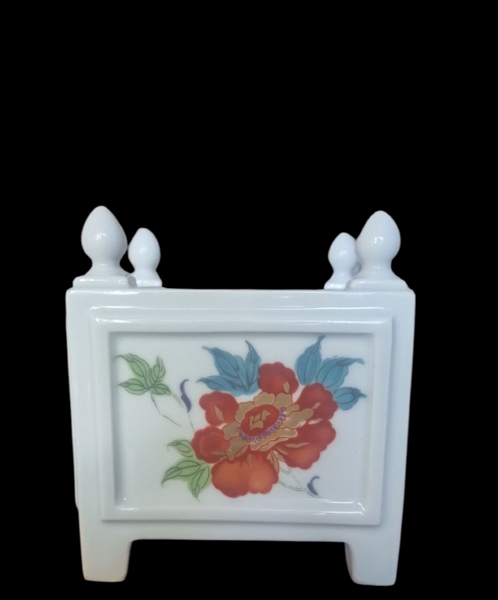 CAISSE À FLEURS CACHE POT PORCELAINE DE LIMOGES MAISON RAYNAUD