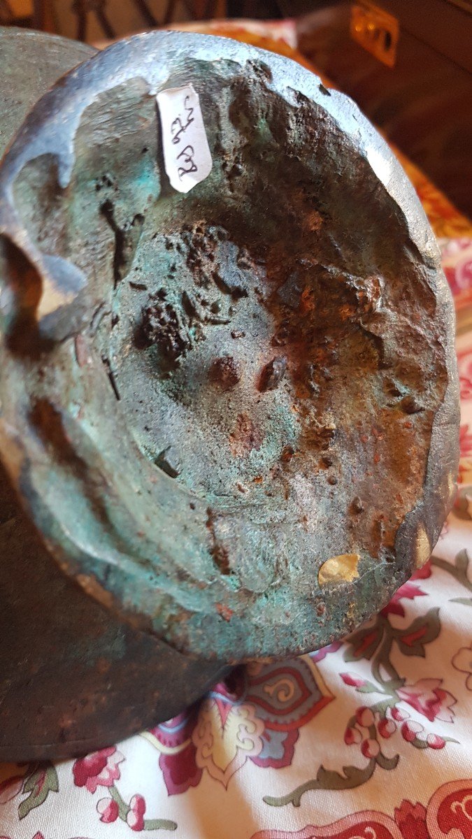 Cutting Patinated Bronze Inspired By Ancient Pompei-photo-7