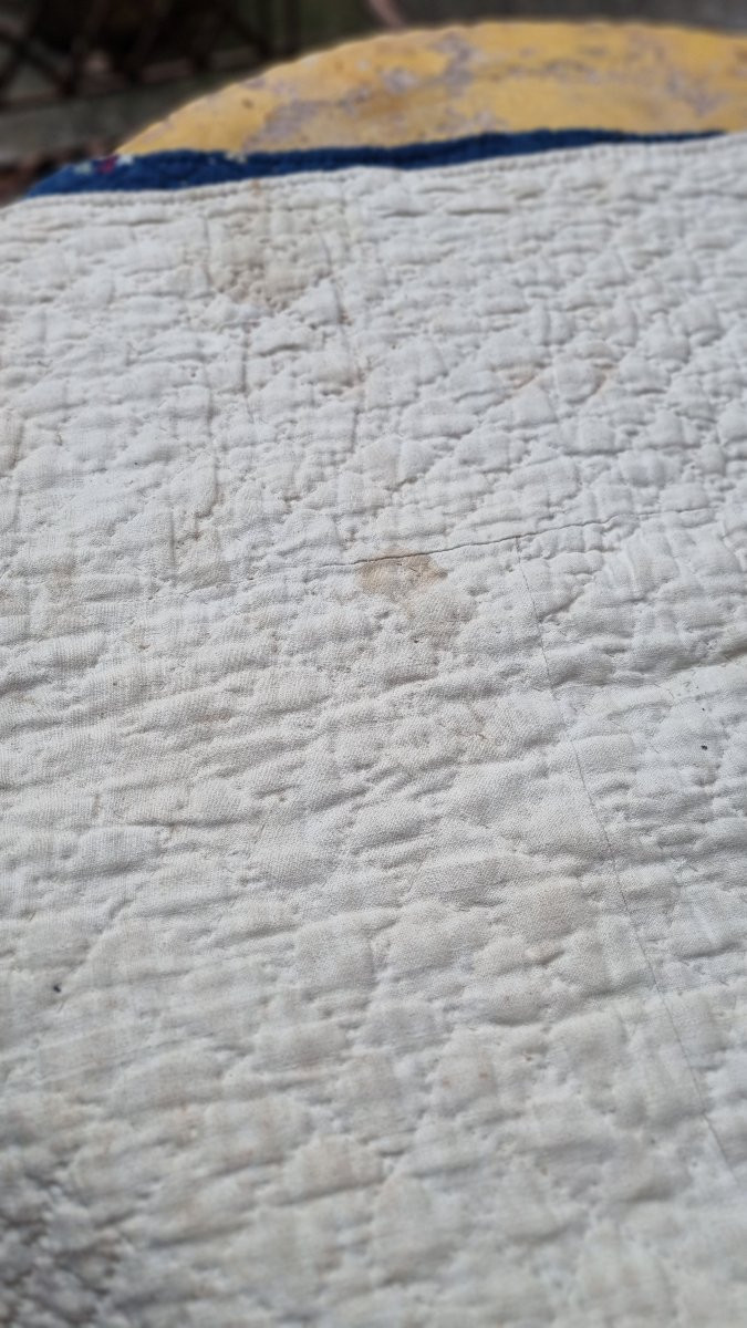 Provence Quilted Blanket Boutis Boutis 18th Century Indigo-photo-1
