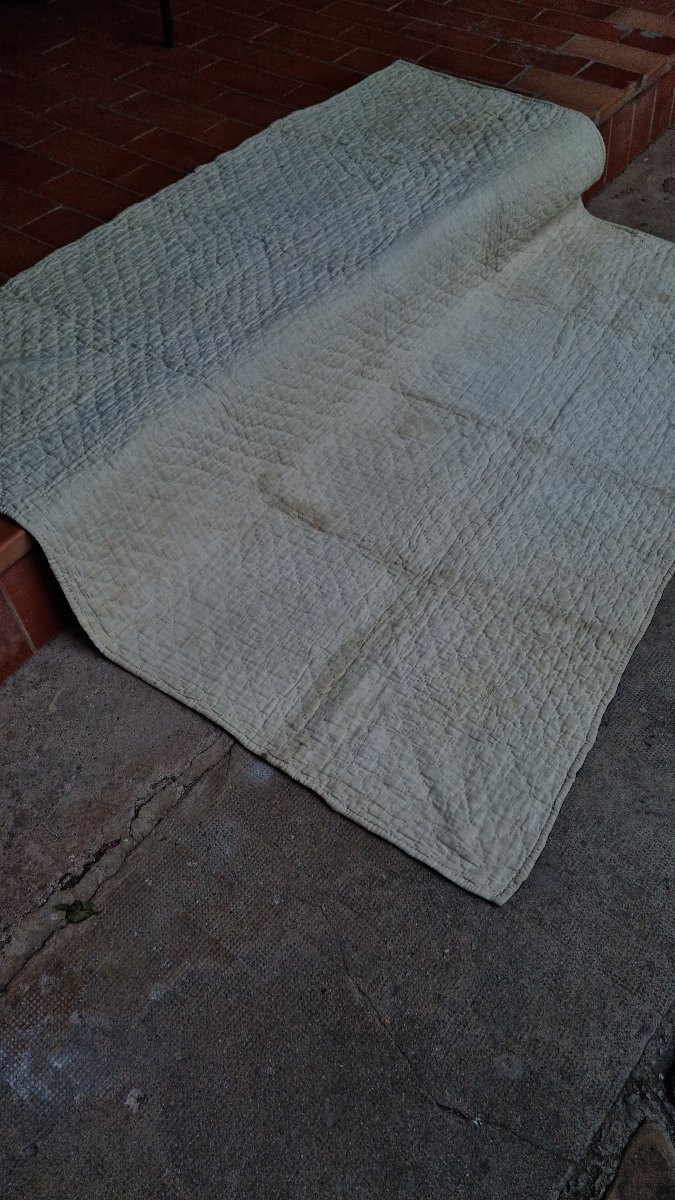 Provence Quilted Blanket Boutis Boutis 18th Century Indigo-photo-3