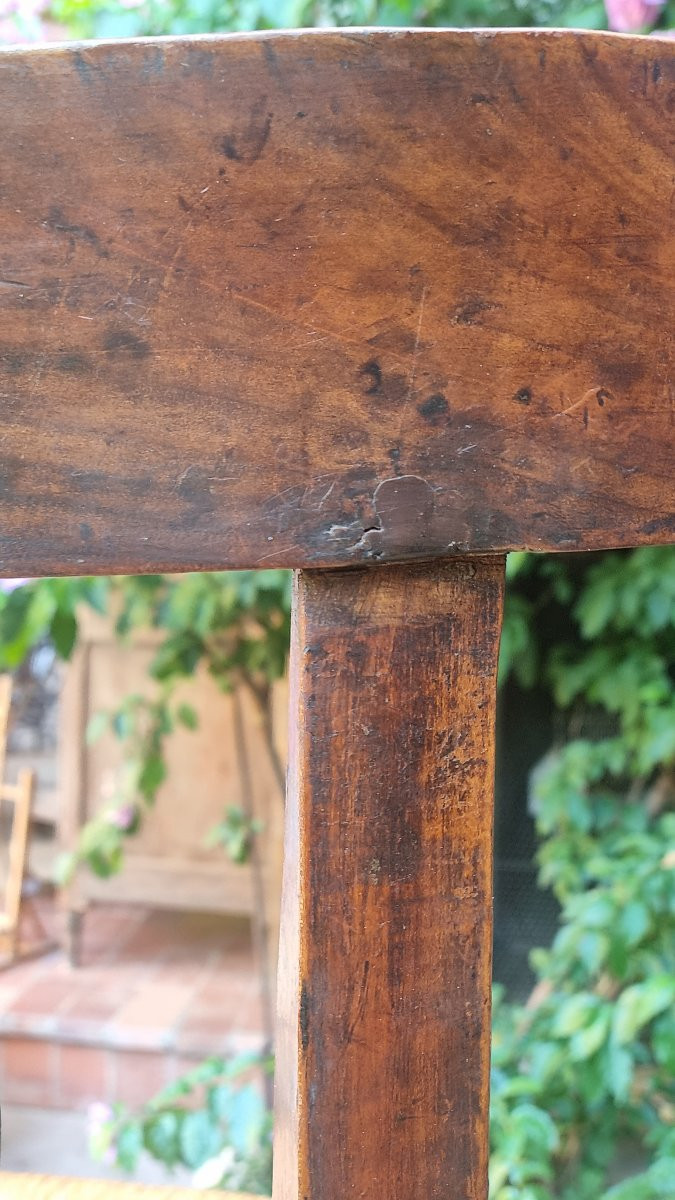 CHAISE PAILLÉE FIN XVIIIe DEBUT XIXe FLEUR DE LYS PROVENCE-photo-4