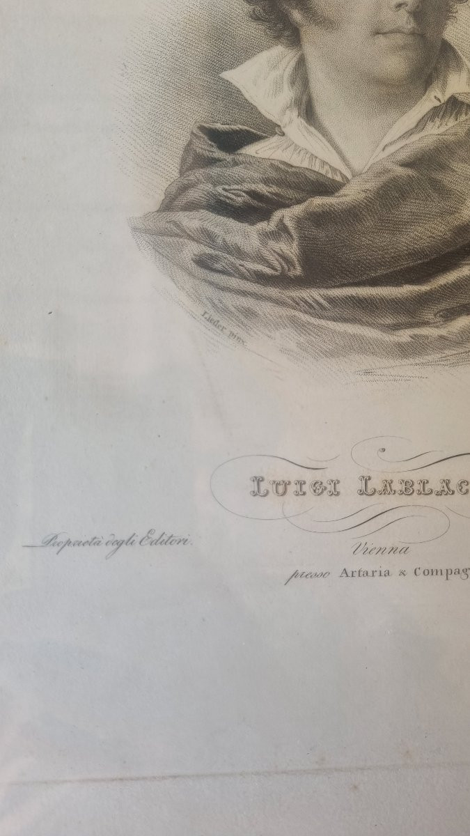 GRAVURE DE LUIGI LABLACHE VERS 1825 OPERA MUSIQUE DONIZETTI BELLINI-photo-2
