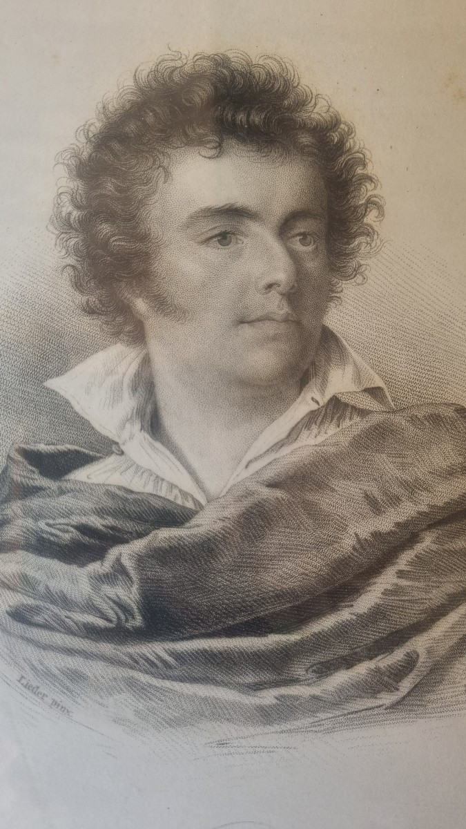 GRAVURE DE LUIGI LABLACHE VERS 1825 OPERA MUSIQUE DONIZETTI BELLINI