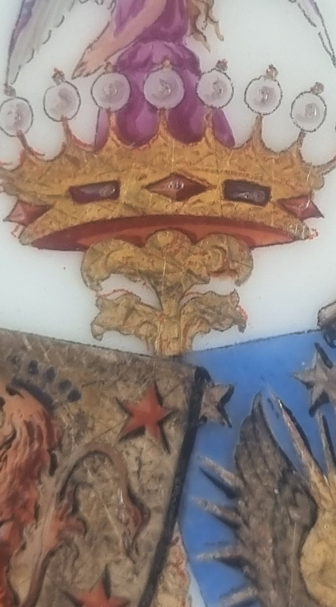 Series Of 20 Plates Coat Of Arms Crown Of Count Lostanges Crimean War Napoleon III  -photo-1