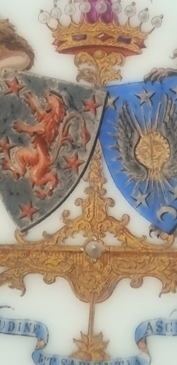 Series Of 20 Plates Coat Of Arms Crown Of Count Lostanges Crimean War Napoleon III  -photo-5